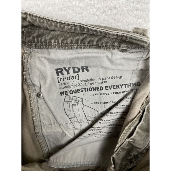Kuhl Rydr Ryder Brown Green Canvas Hiking Work Pants Men’s 38x32 - Picture 4 of 9